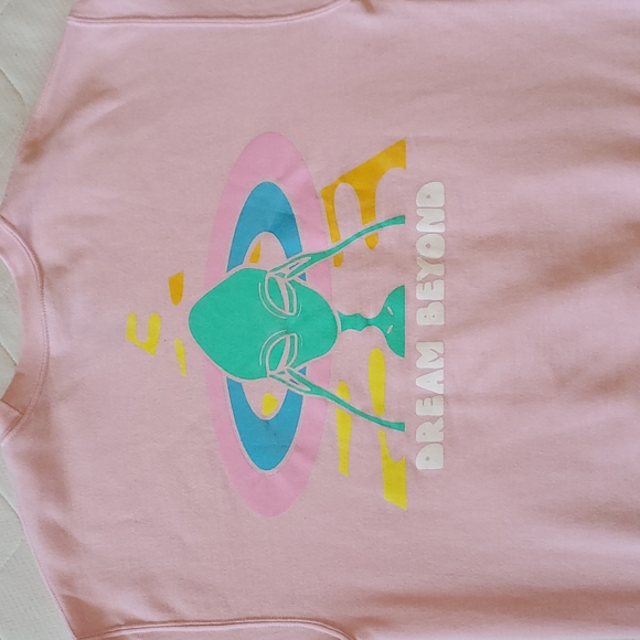 DREAM Clothing - Dream Beyond pink crewneck (UFO/Alien) - Picture 4 of 5